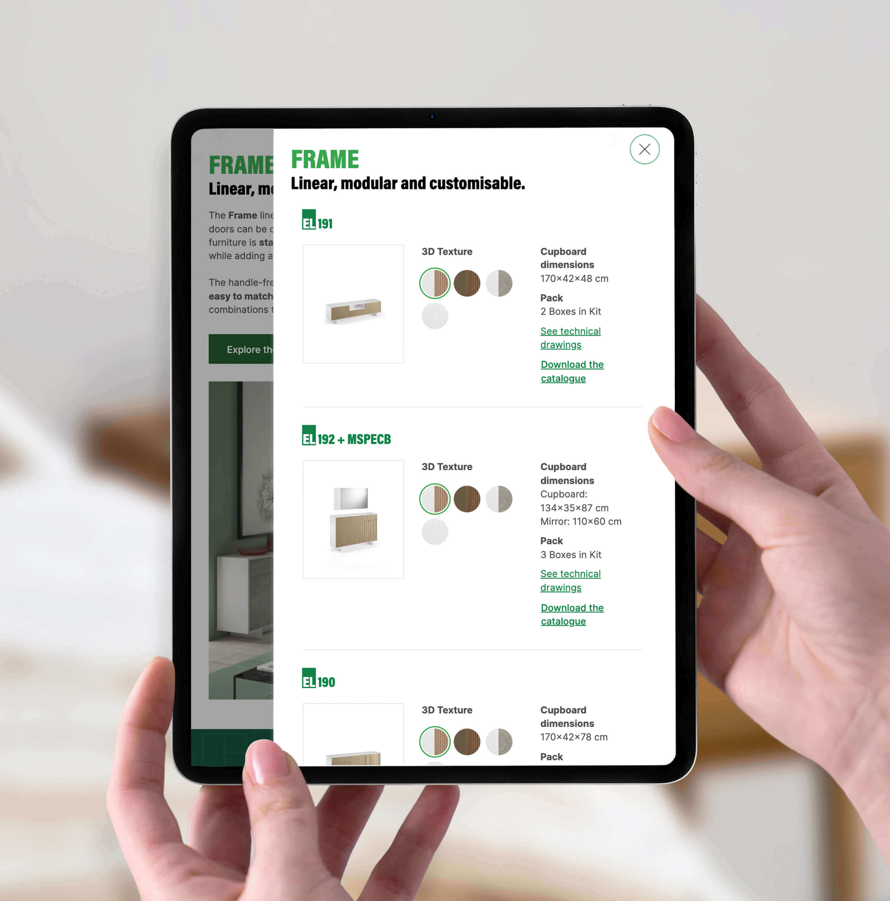 Ready-to-assemble ecommerce furniture