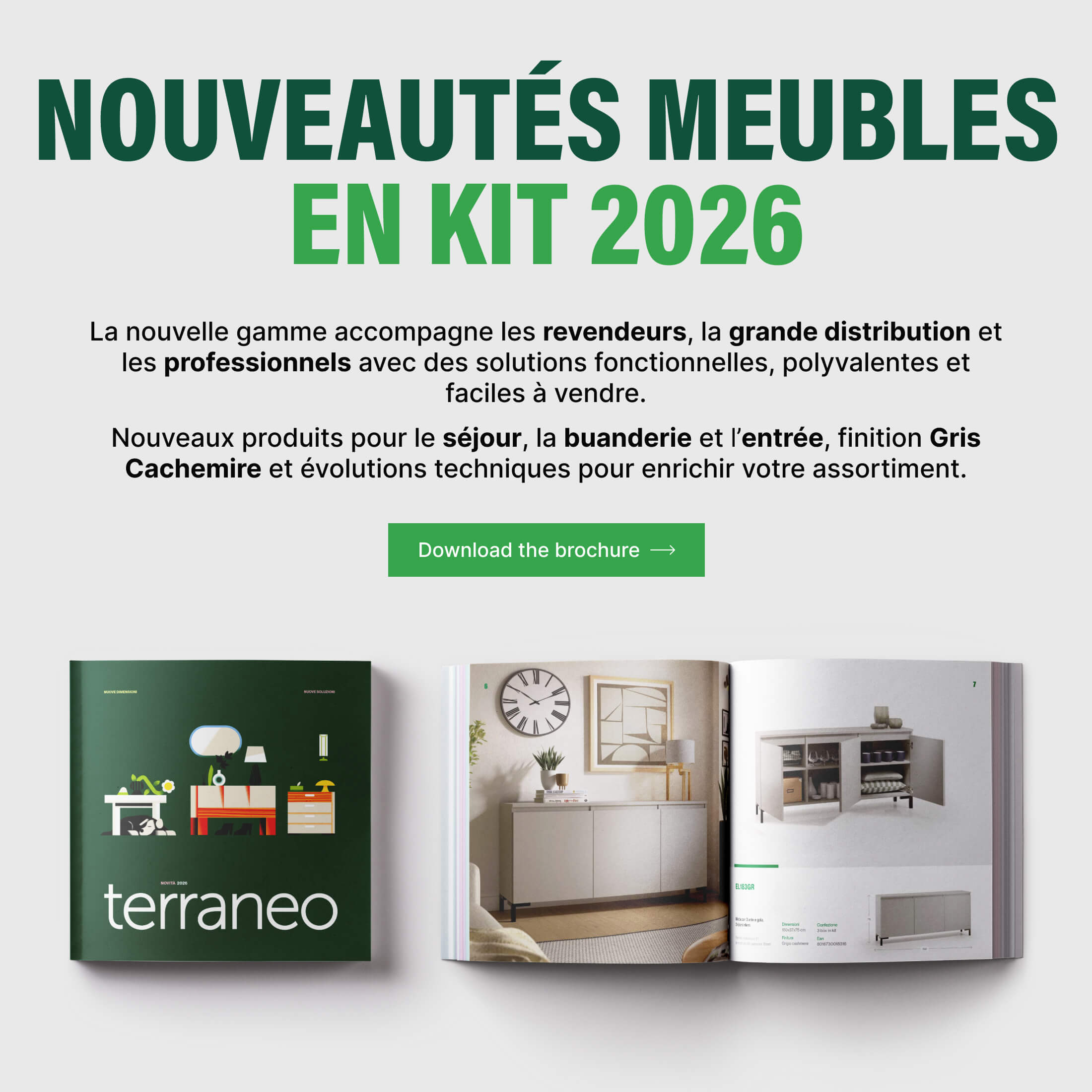 Nouveautés meubles en kit 2026