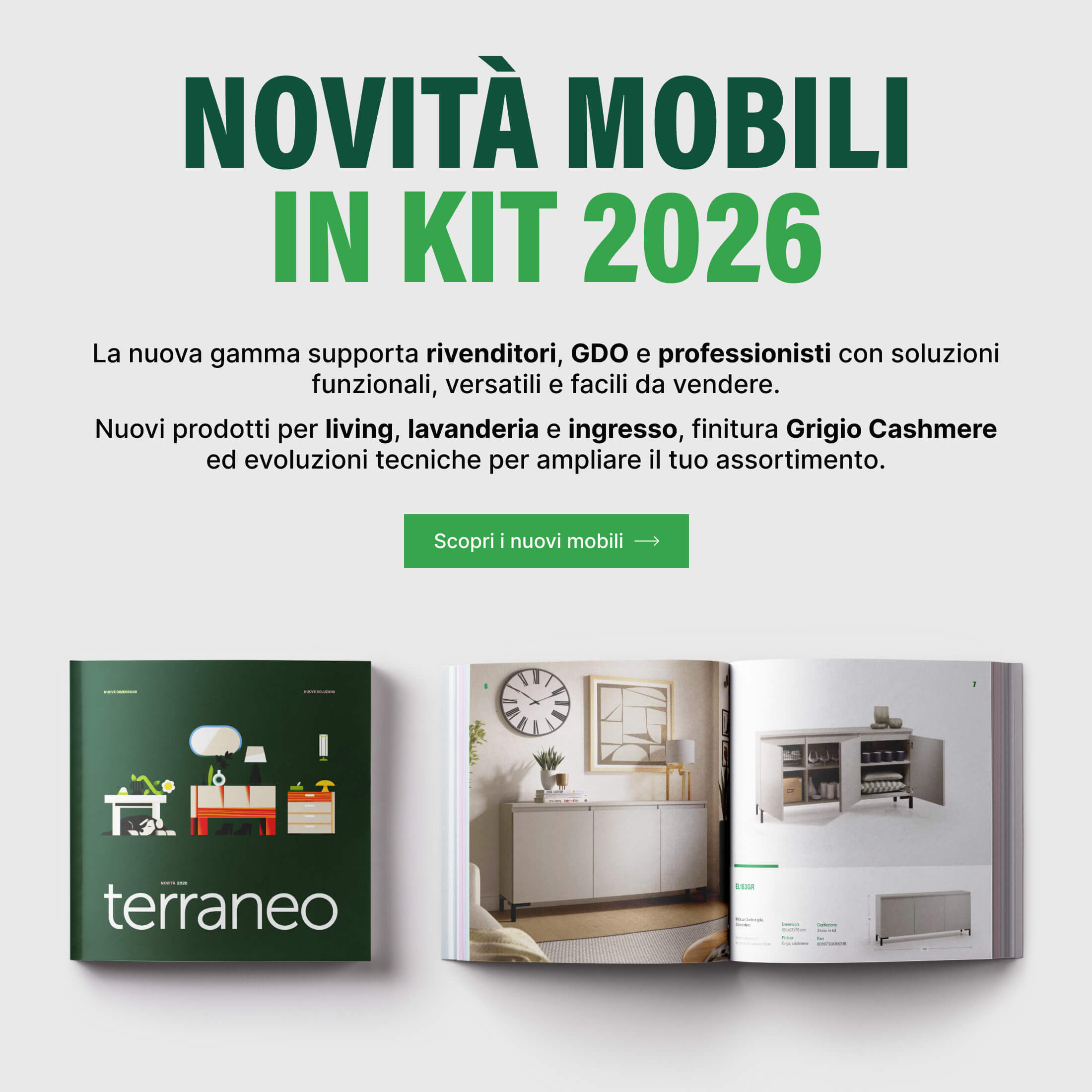 Novità mobili in kit 2026