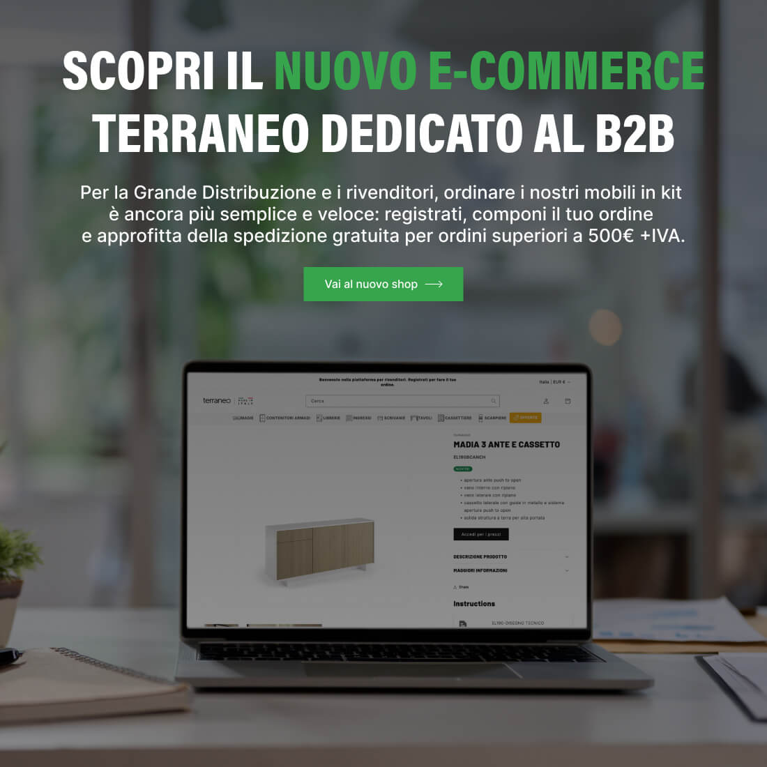 Scopri l'ecommerce Terraneo